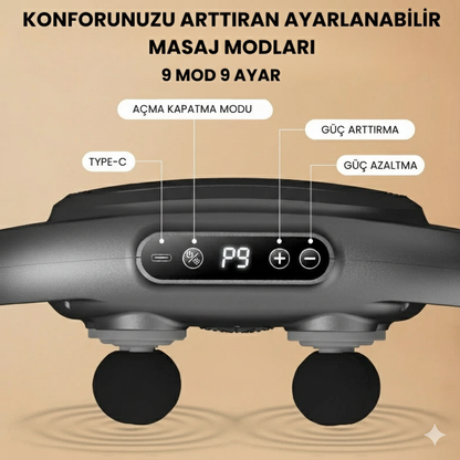 Relaxo PowerTherapy 6 Başlıklı Masaj Aleti®