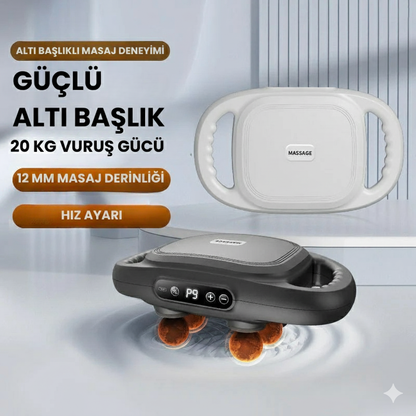 Relaxo PowerTherapy 6 Başlıklı Masaj Aleti®